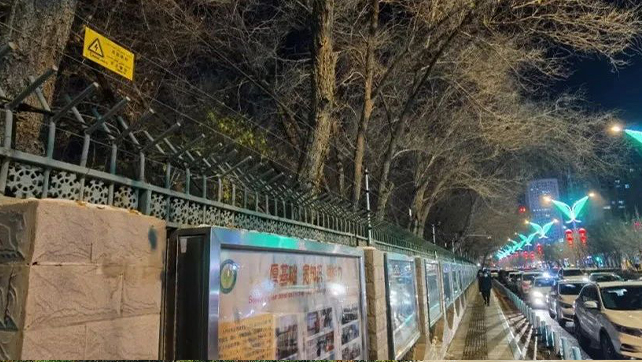 重點(diǎn)學(xué)校烏魯木齊68中周界安防，還得看廣拓！